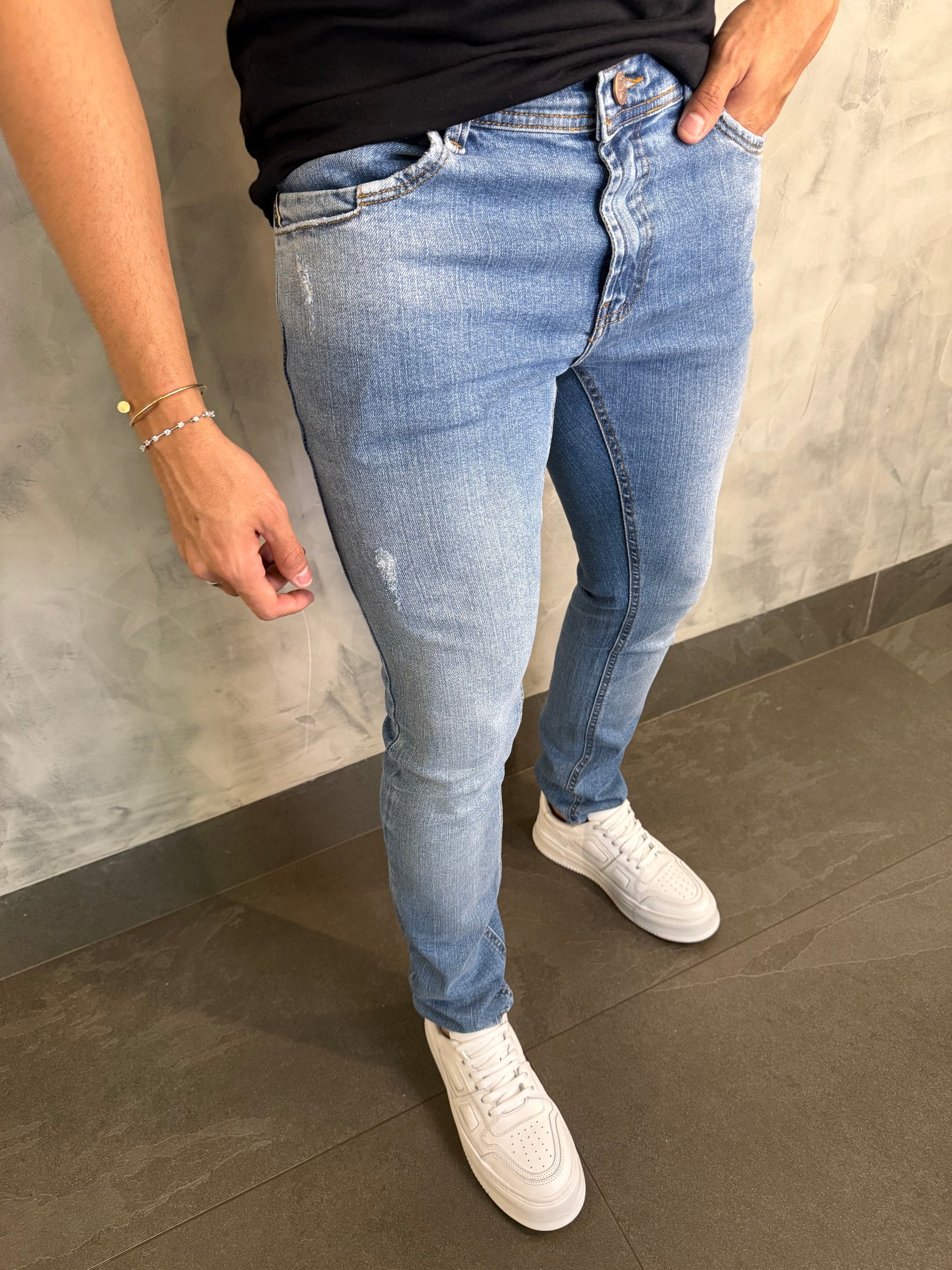CALÇA JEANS SKINNY SW DLZ JEANS CLARO