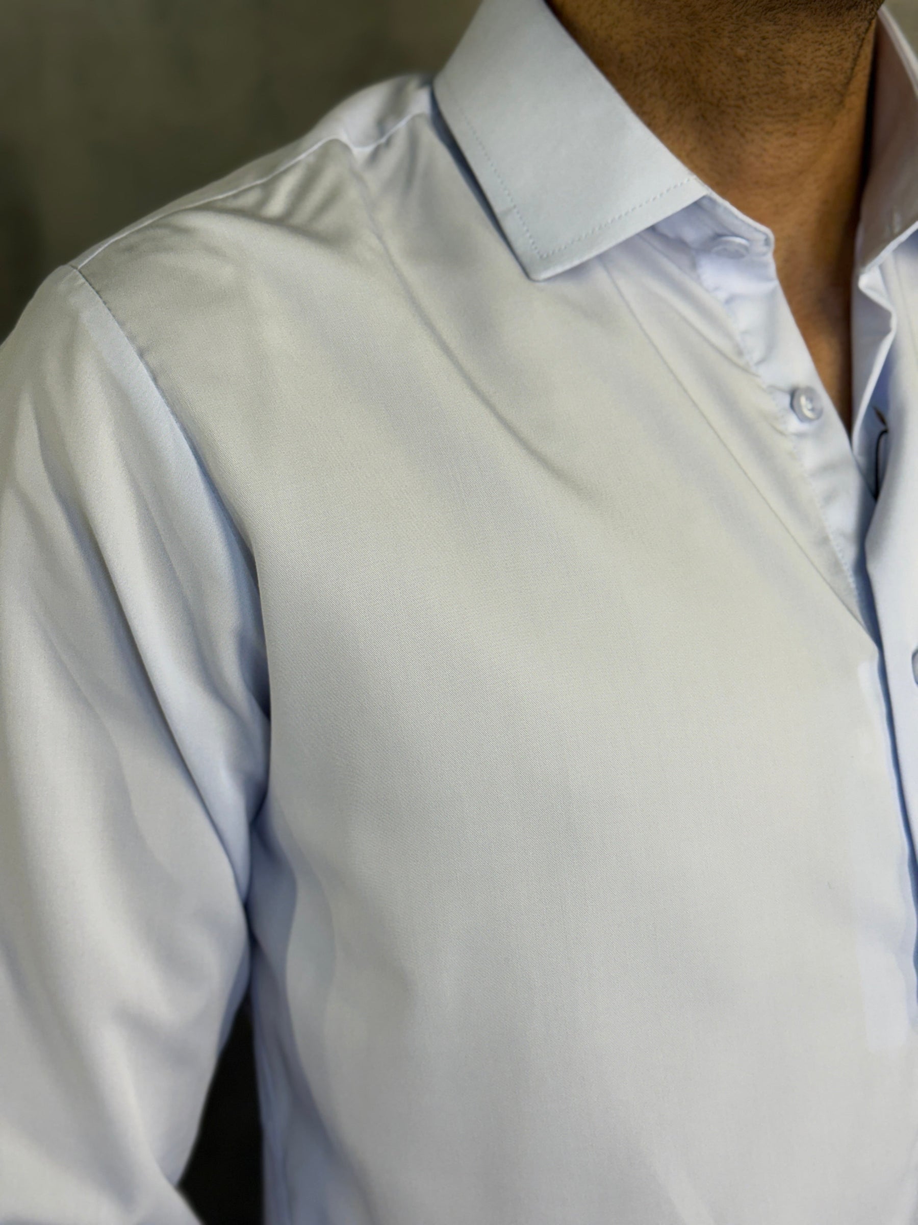 CAMISA M/L FIBRA DE BAMBU PONTO H AZUL BB