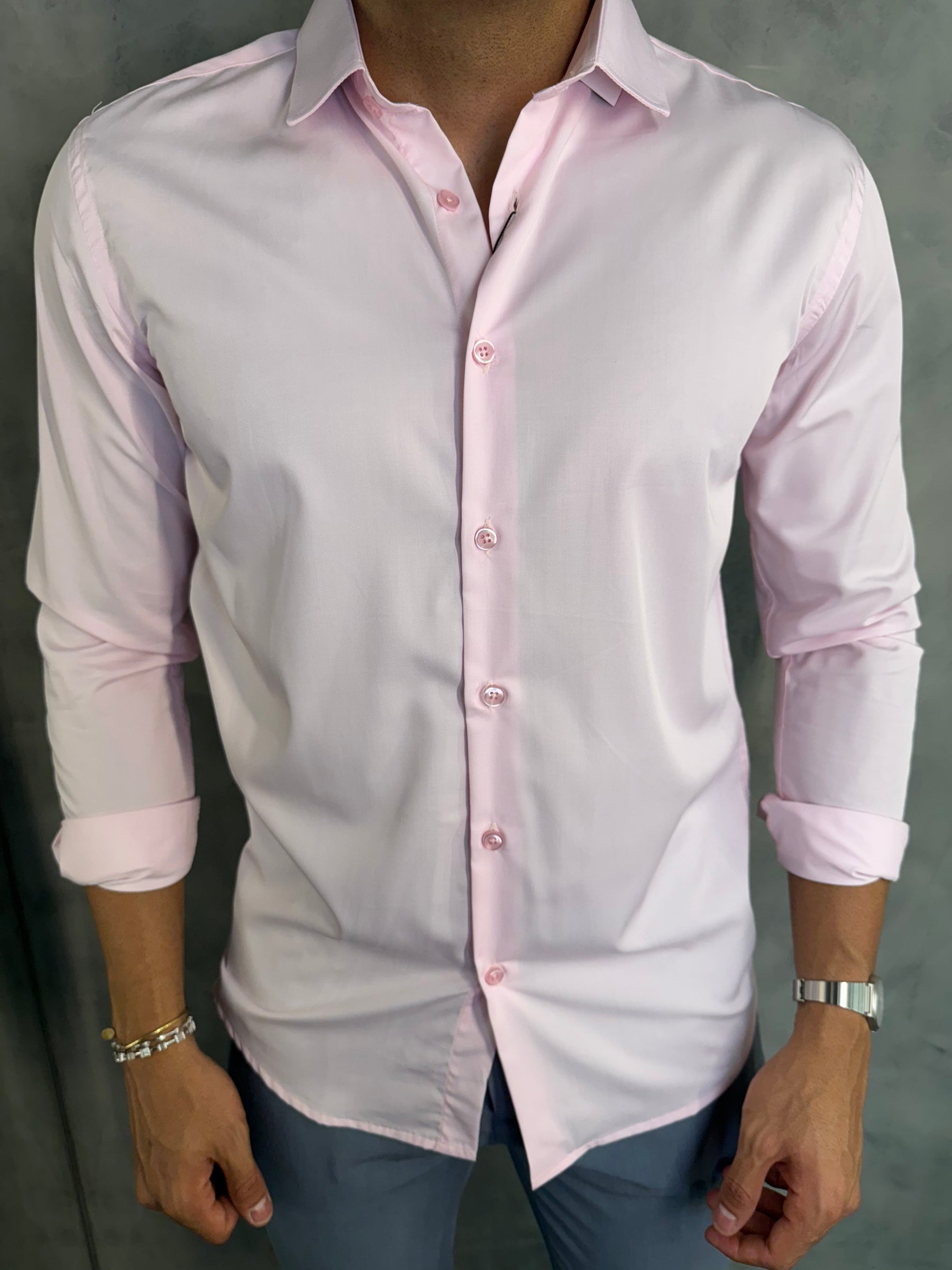 CAMISA M/L FIBRA DE BAMBOO INDICCATTO ROSA CL