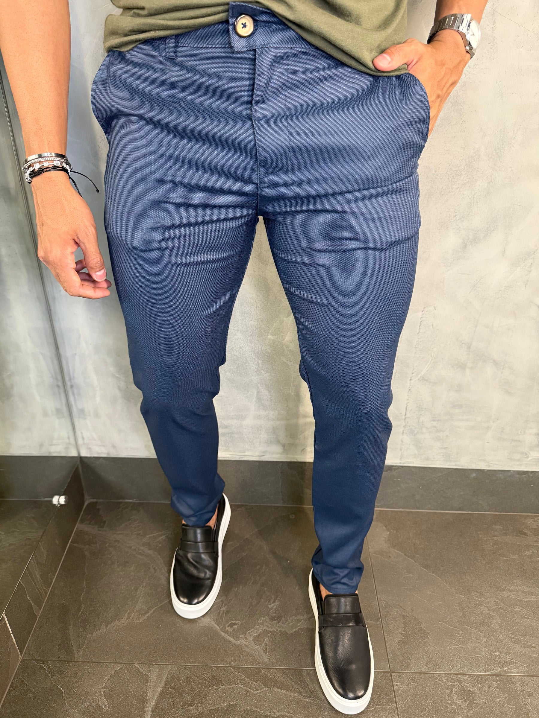 CALÇA ALF. PONTO H PIXEL MARINHO