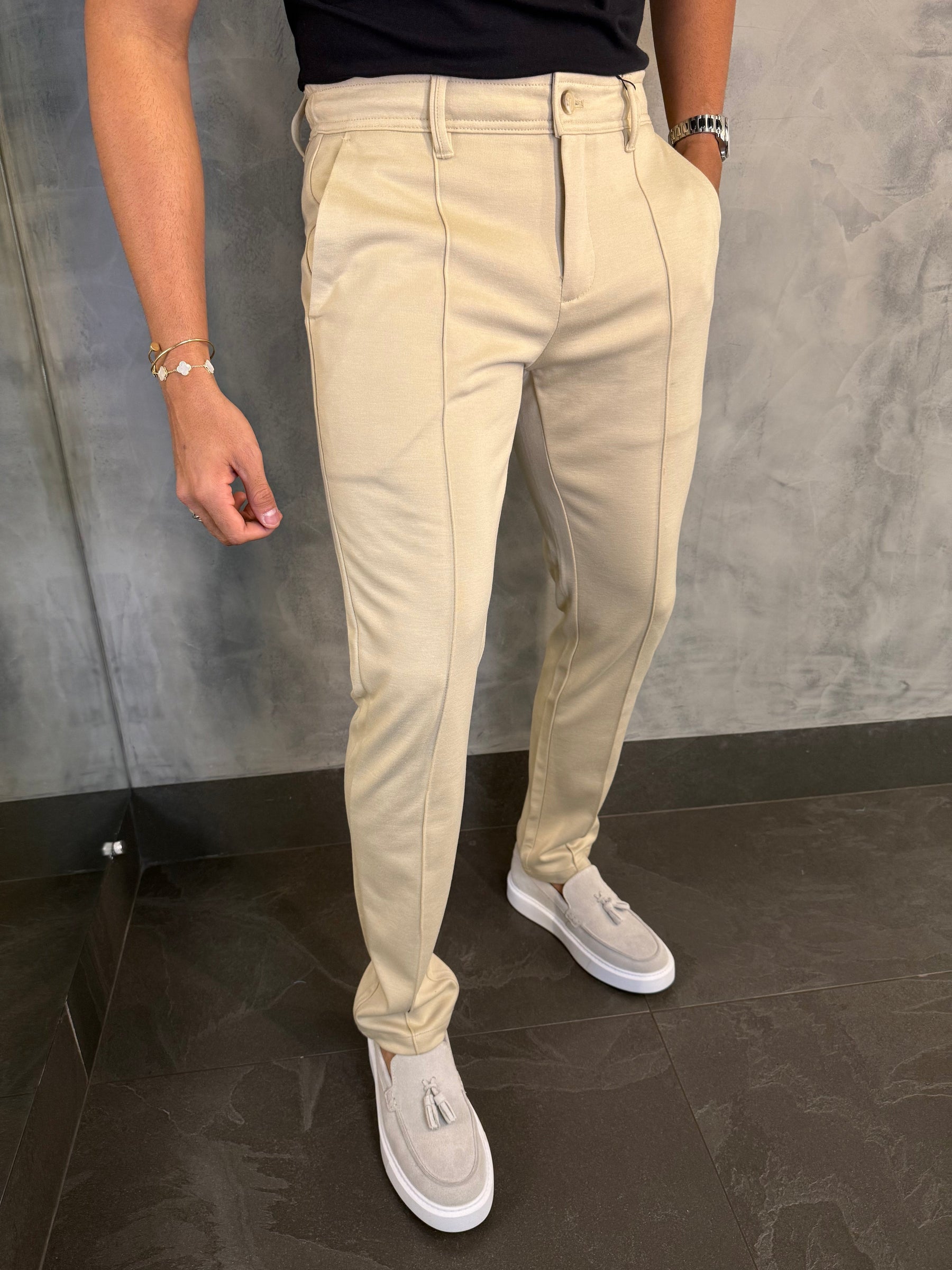 CALÇA ALF. POSITANO PONTO H KHAKI