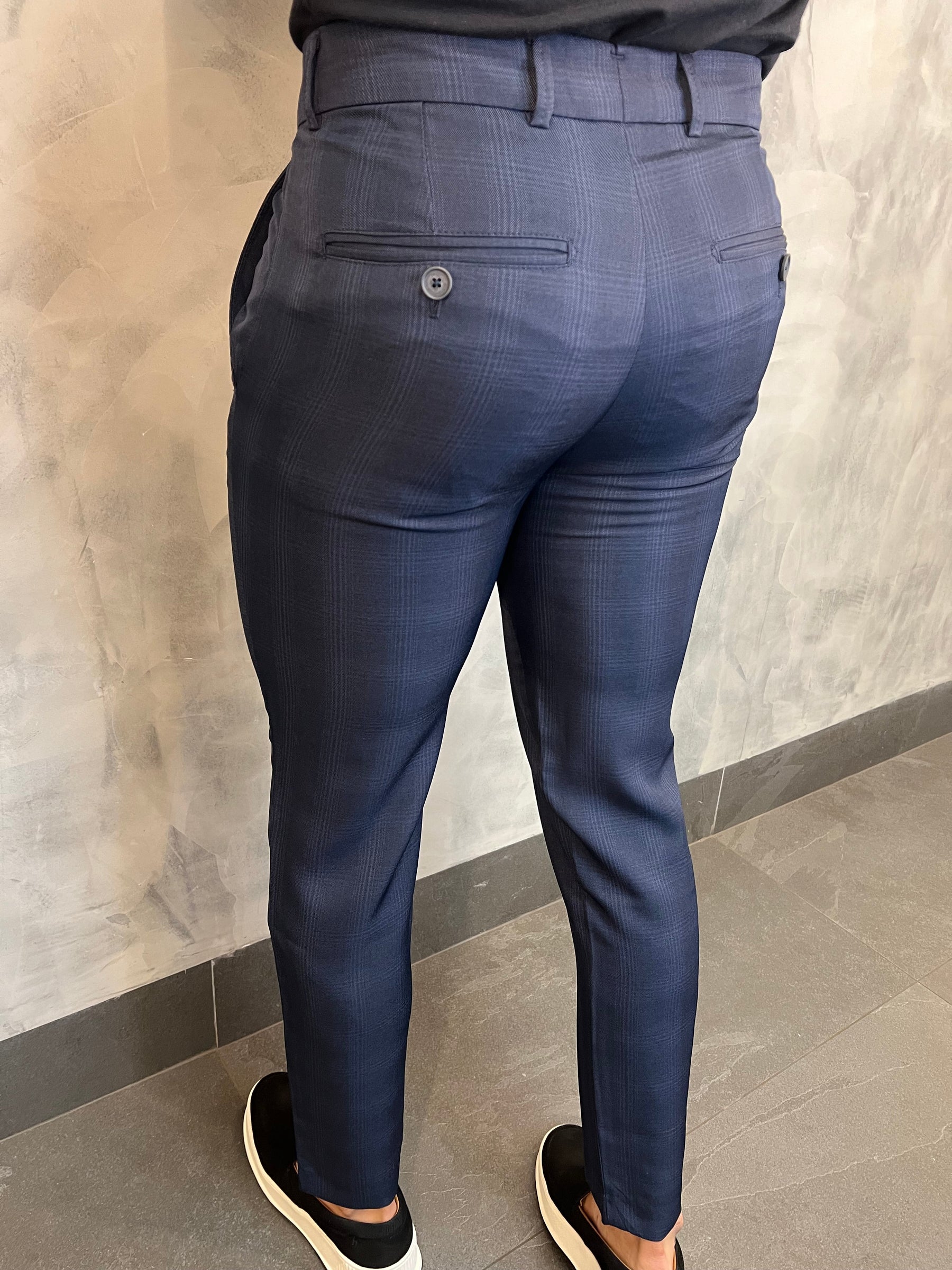 CALÇA ALF. XADREZ SKINNY BAREZY