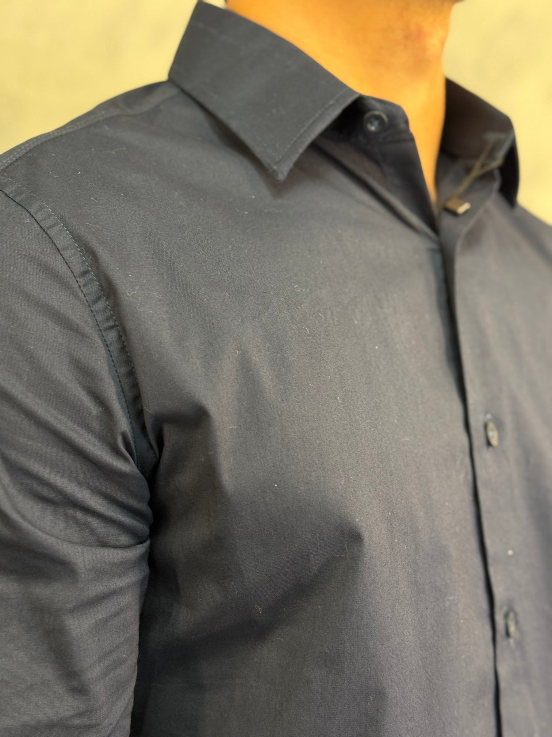 CAMISA SOCIAL LISA ELASTANO M/L KINGEJOE MARINHO