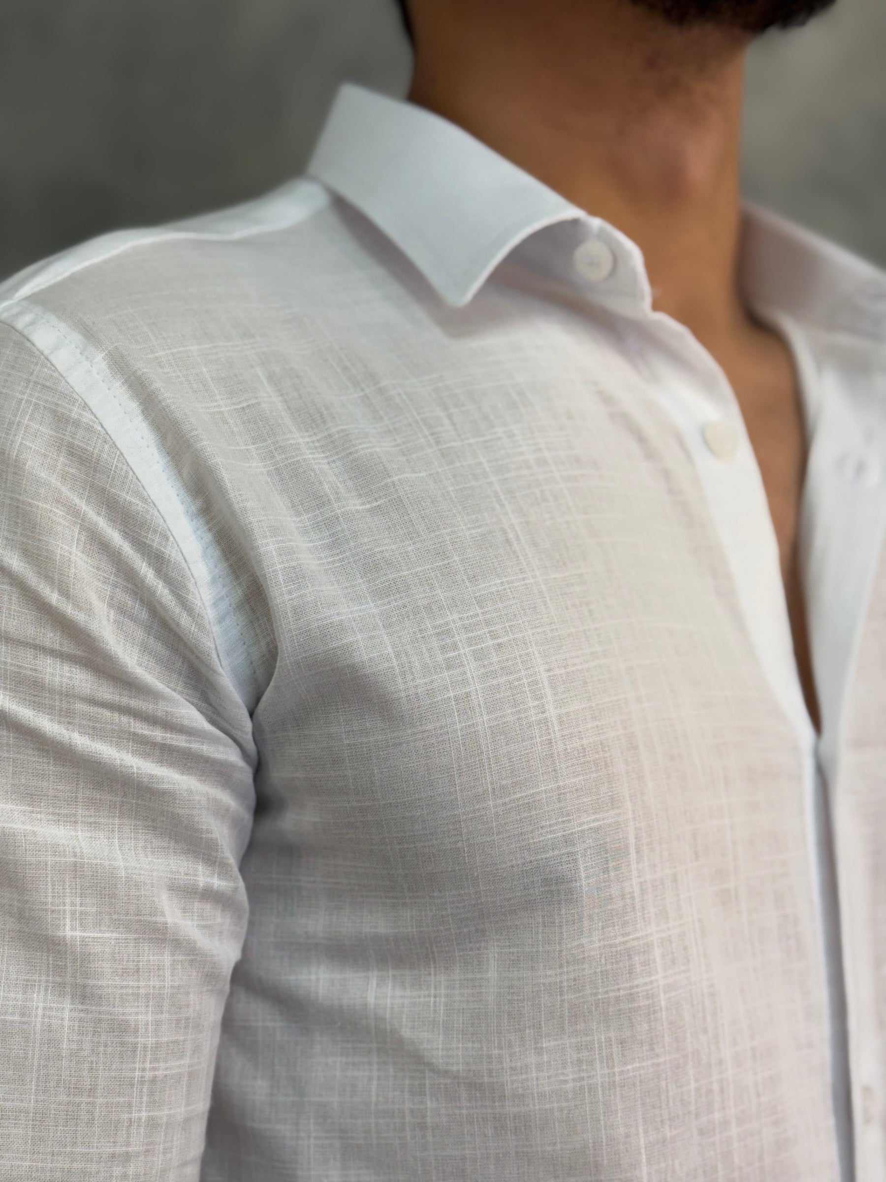 CAMISA M/L FLAME PONTO H BRANCO