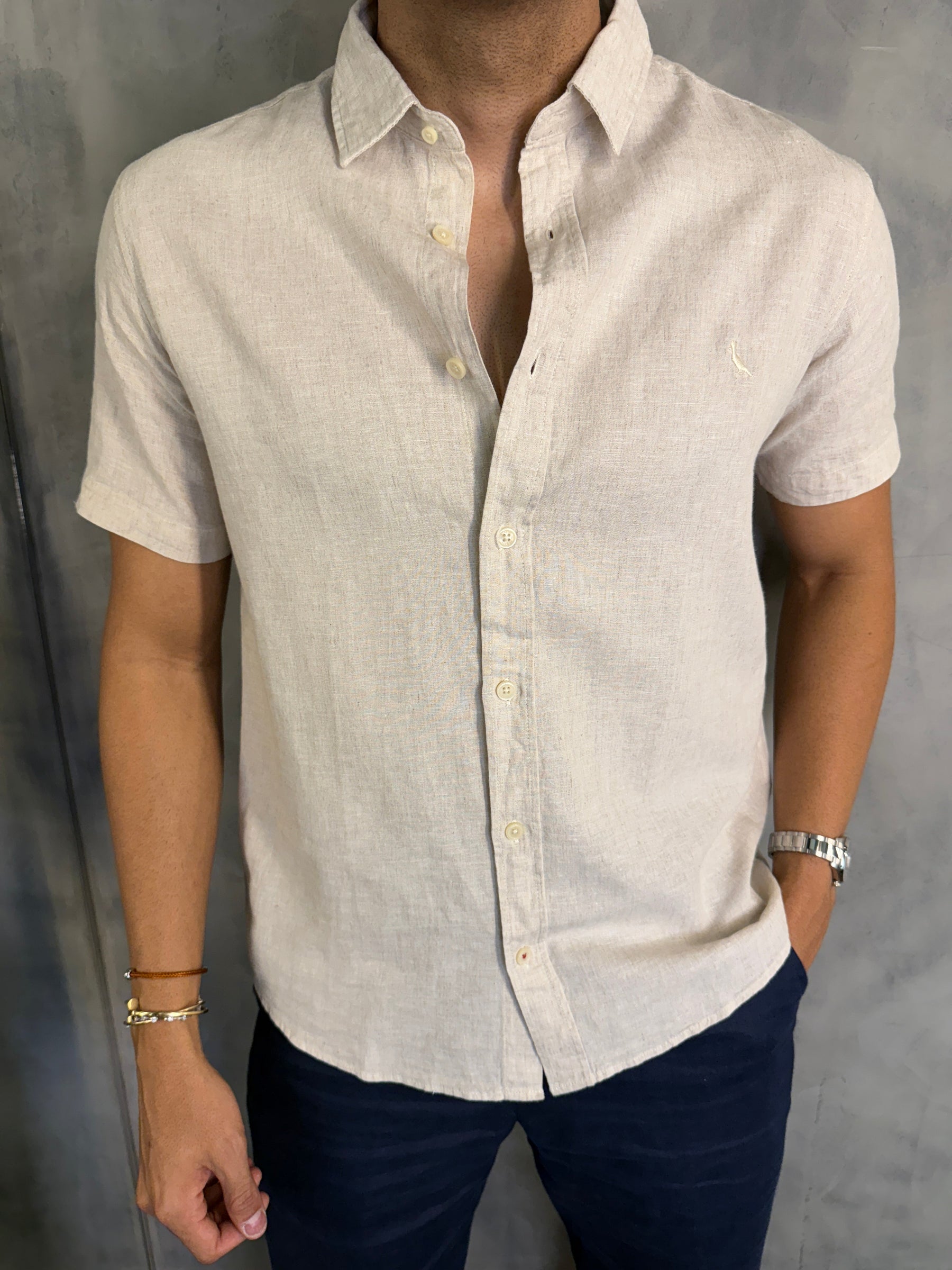 CAMISA M/C LINHO PIENZA RESERVA NATURAL