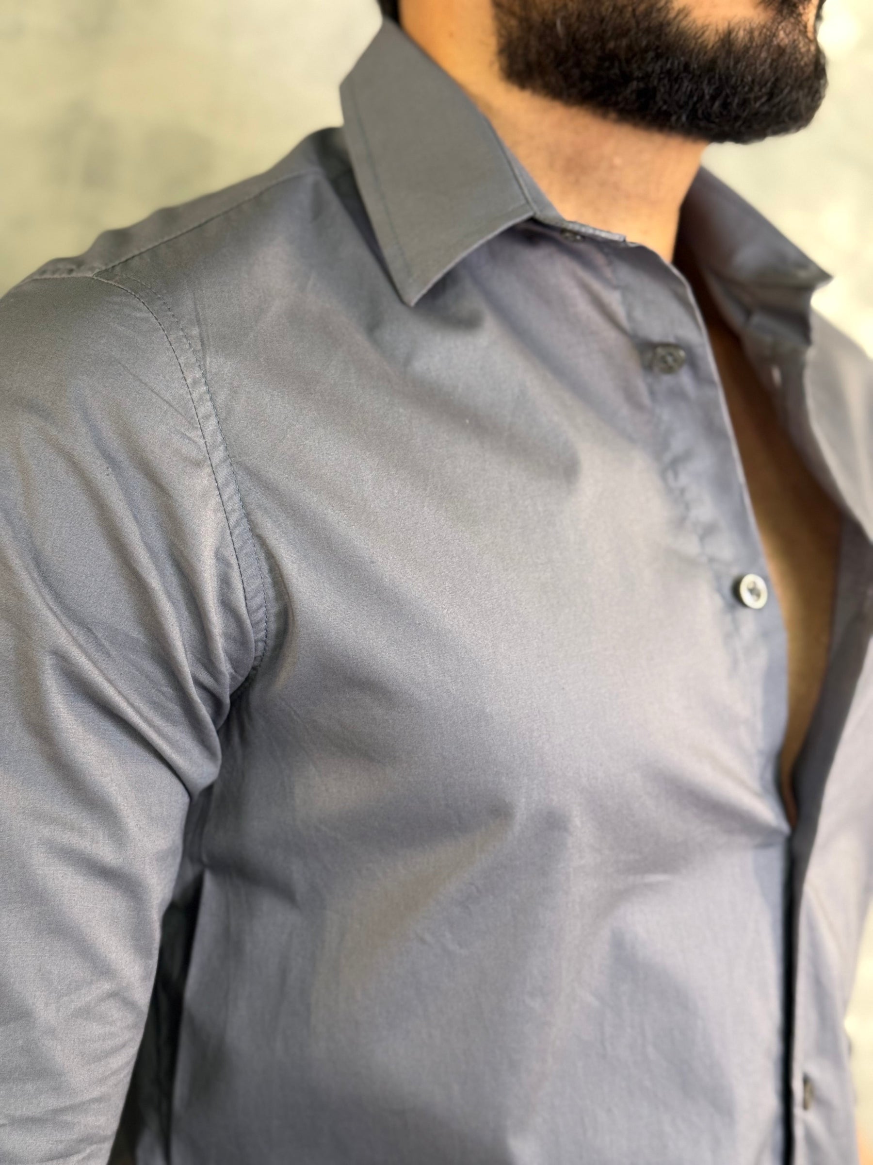 CAMISA M/L TRICOLINE NEO SIMPLES RESERVA TITÂNIO