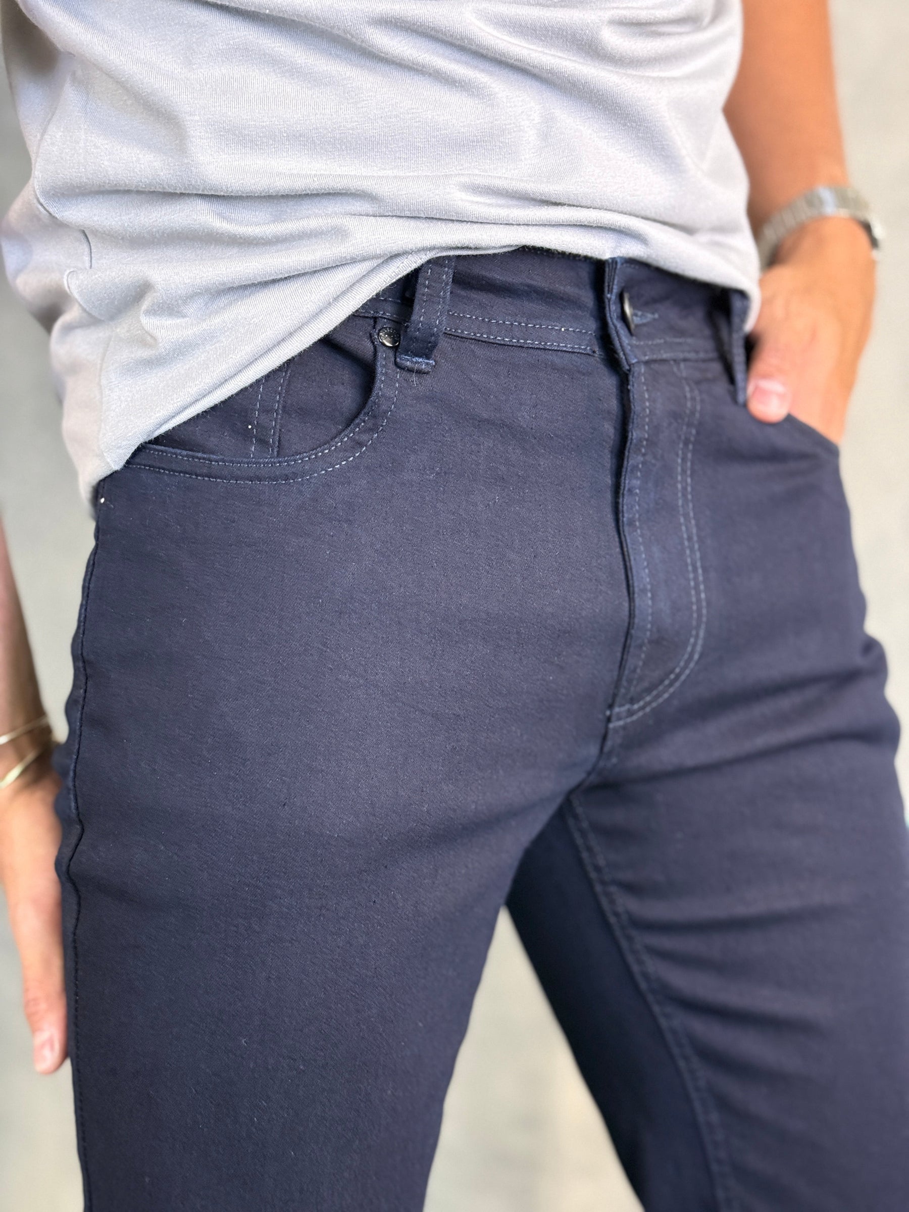 CALÇA JEANS FIVE SLIM FIT PONTO H BLACK BLUE