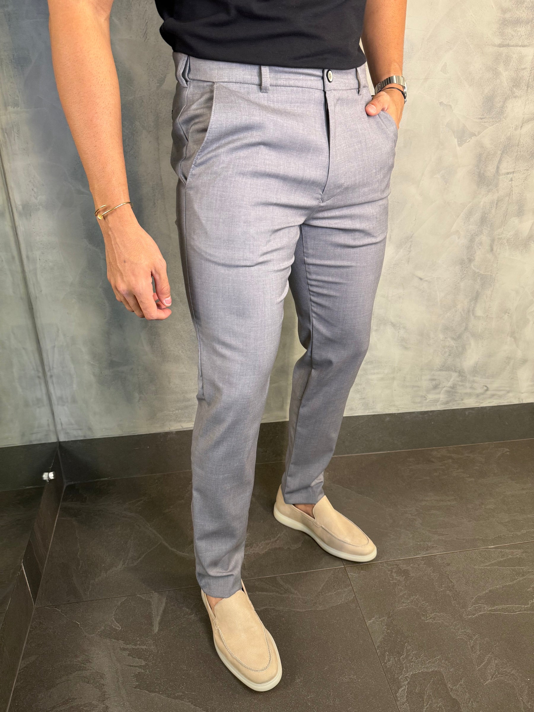 CALÇA ALF. SLIM C/ ELÁSTICO CÓS PONTO H