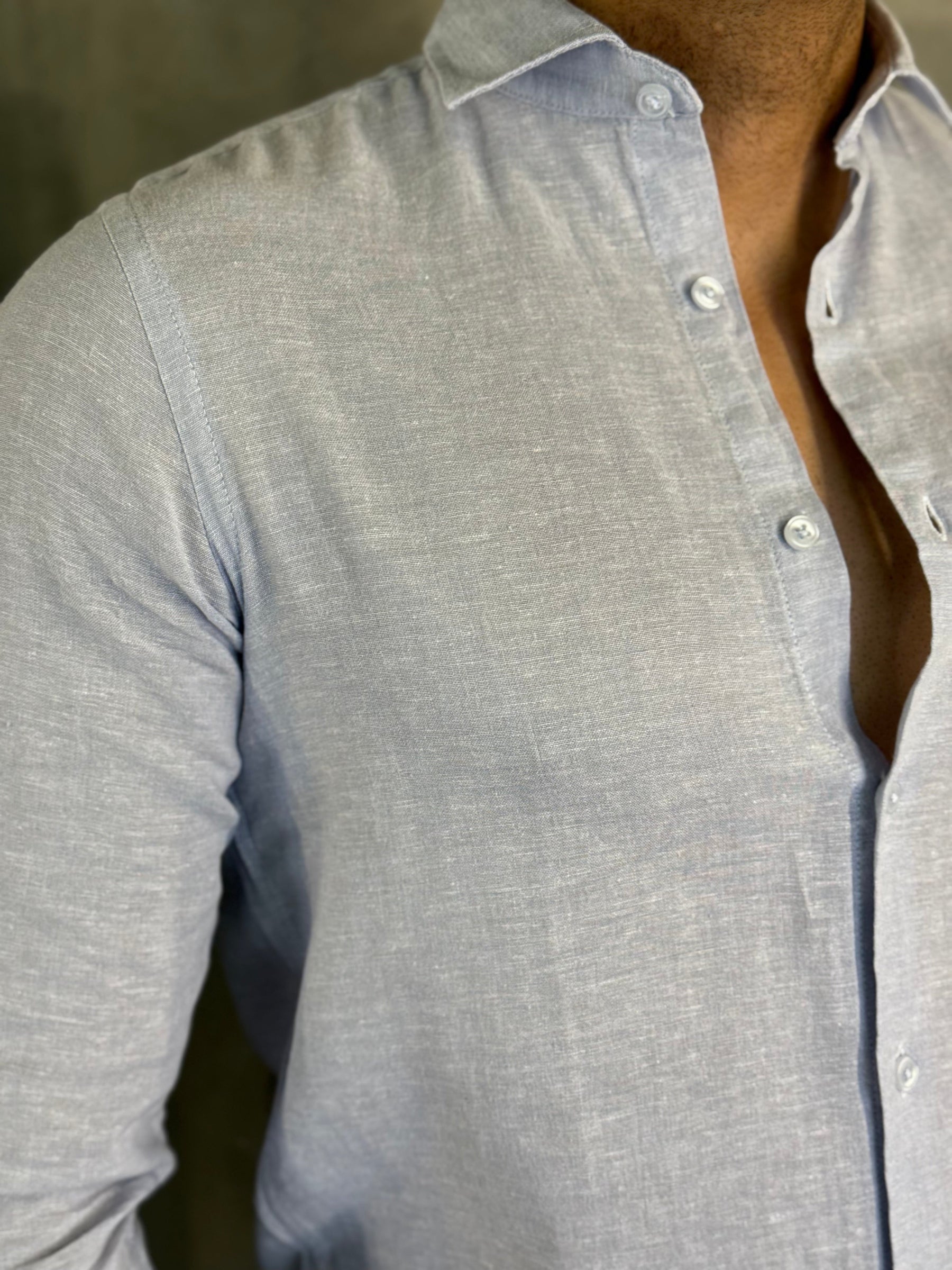 CAMISA LINHO M/L PONTO H