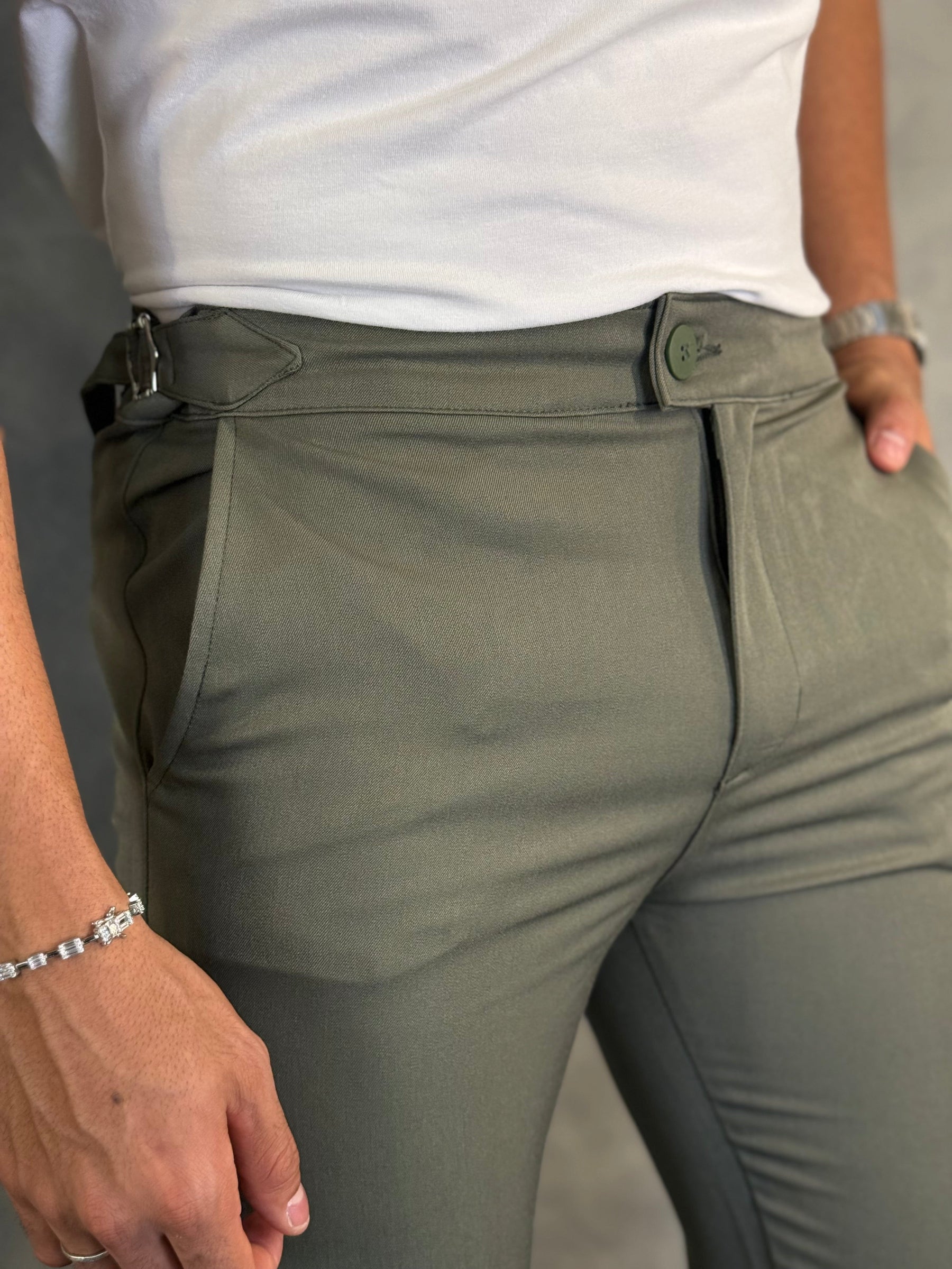CALÇA ALF. ROMA PONTO H VERDE MILITAR