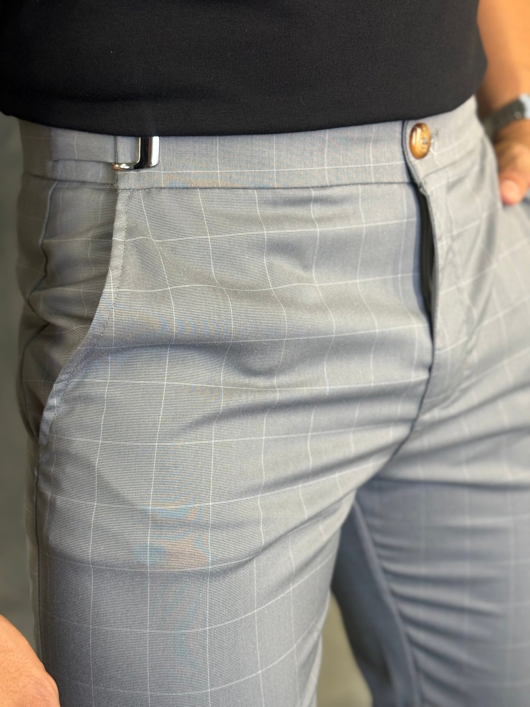 CALÇA ALF. ZURIQUE PONTO H CINZA