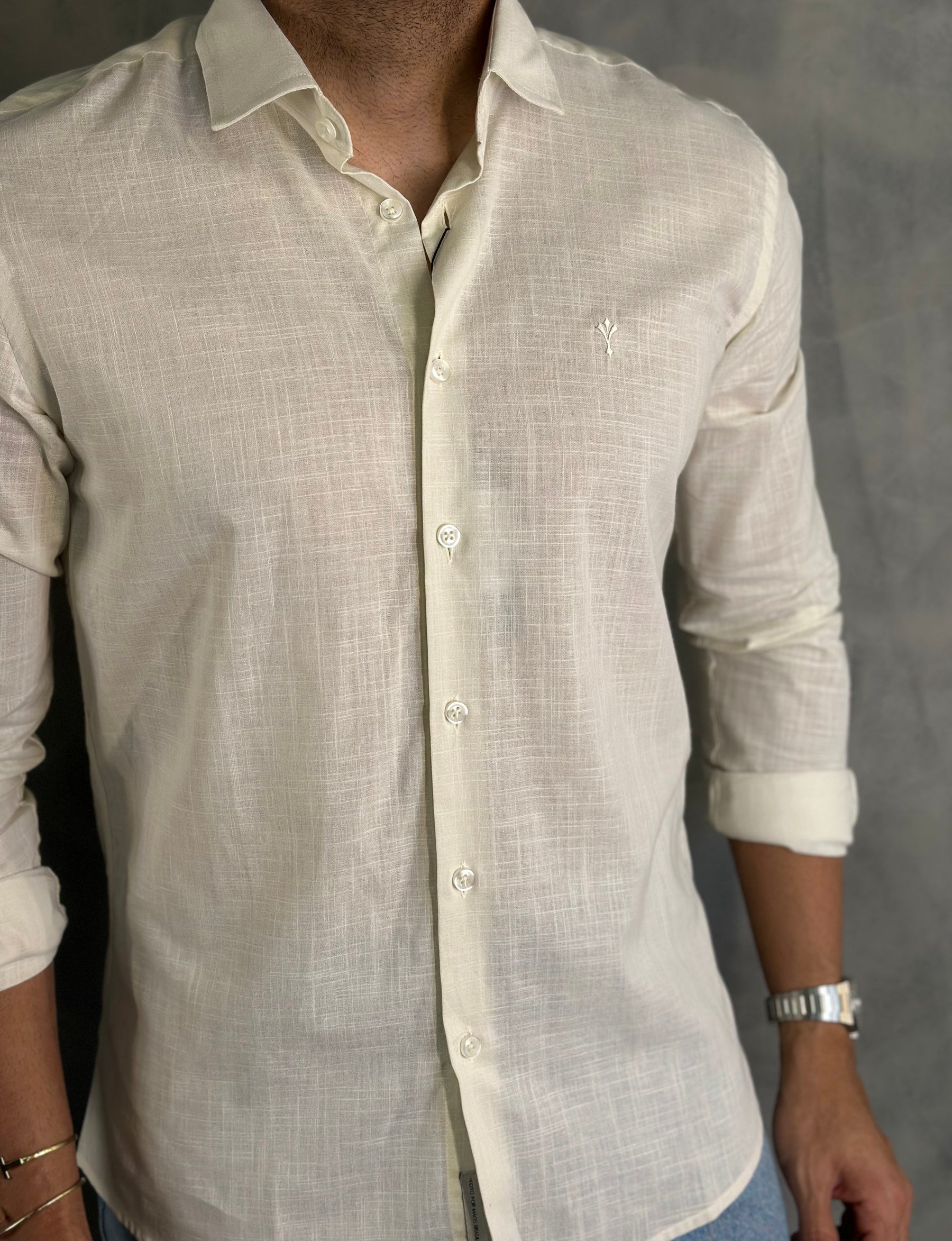 CAMISA VERANO FLAME M/L INDICCATTO AREIA