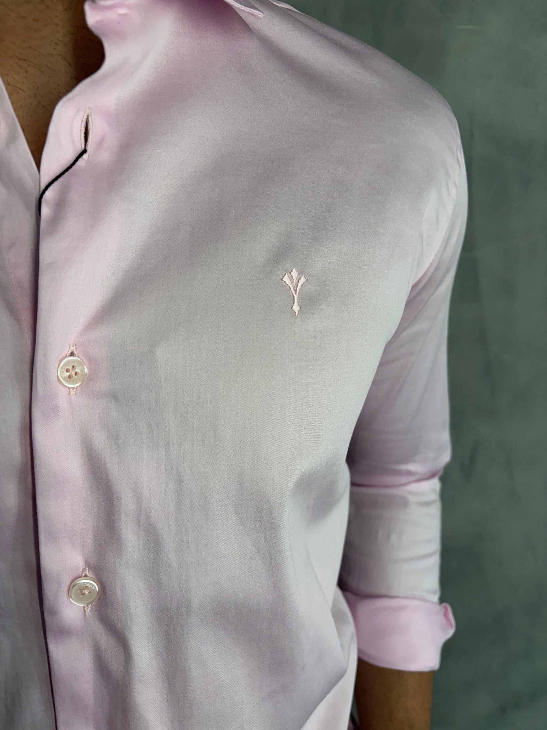 CAMISA ACETINADA STRETCH SLIM FIT M/L INDICCATTO ROSA CL