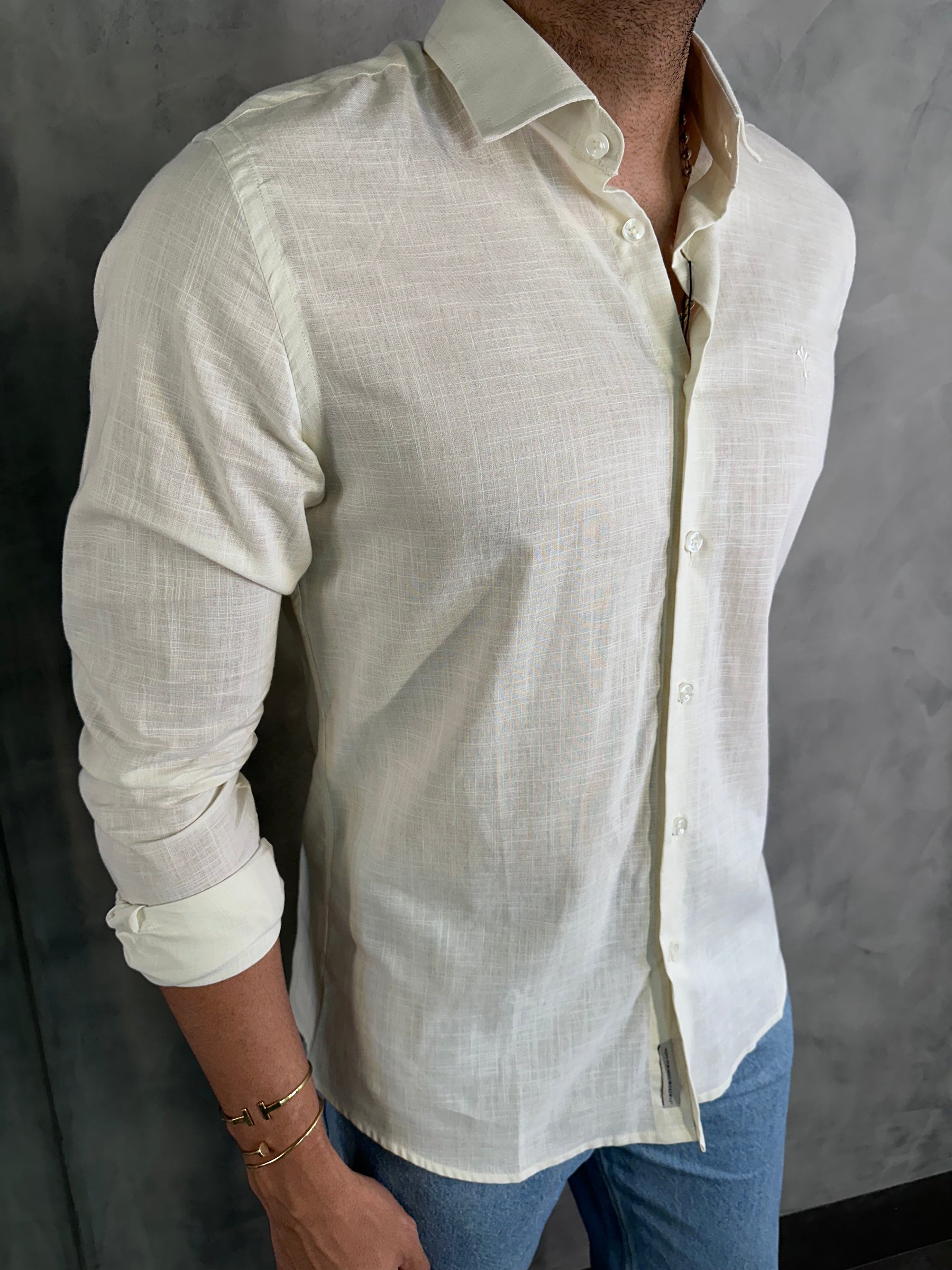 CAMISA VERANO FLAME M/L INDICCATTO AREIA