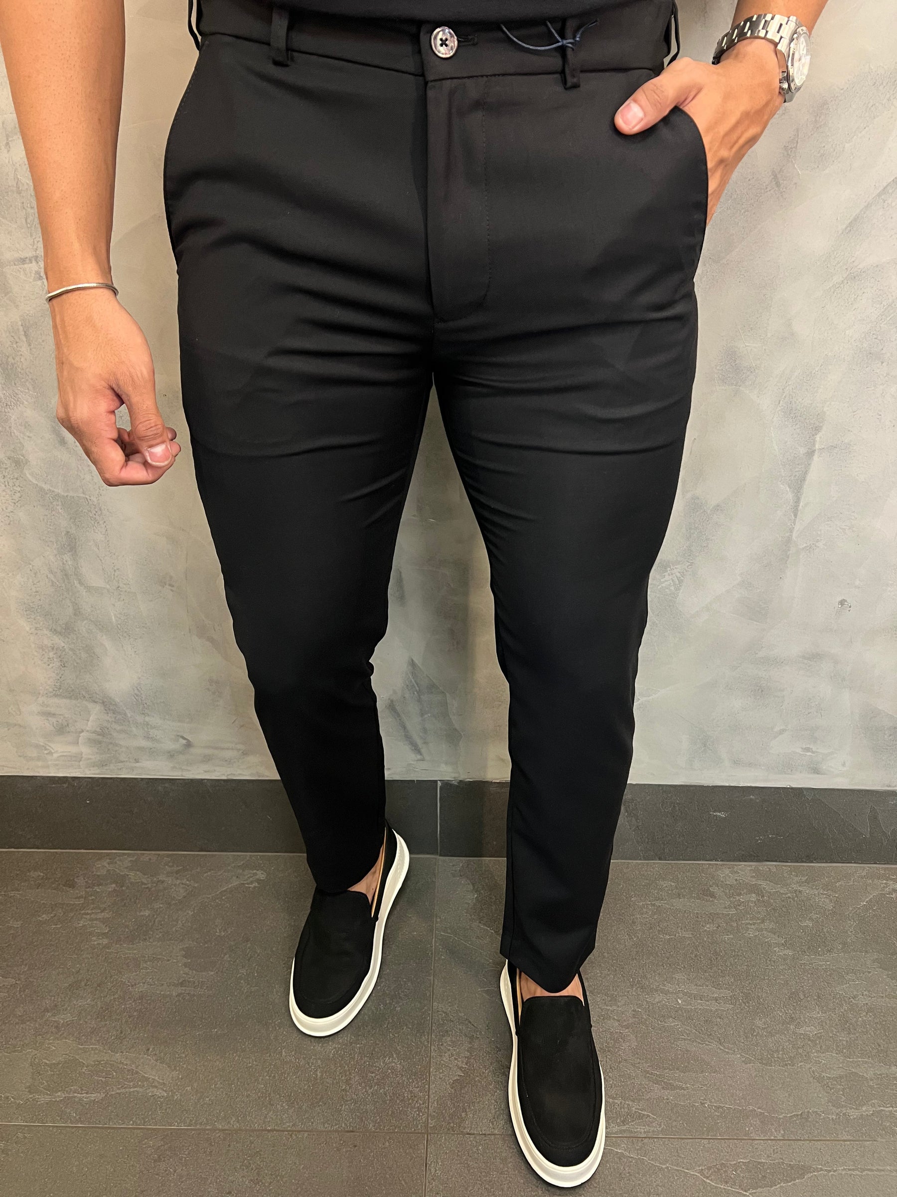 CALÇA ALF SLIM C/ CÓS AJUSTÁVEL BAREZY
