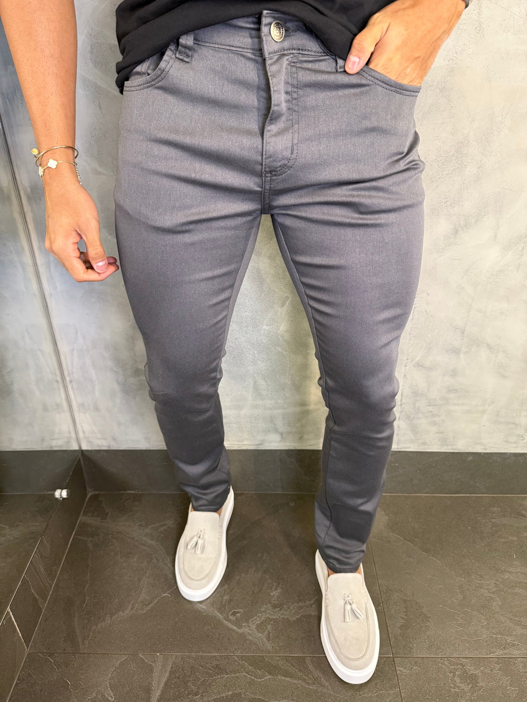 CALÇA SARJA FIVE POCKETS SKINNY DLZ CHUMBO