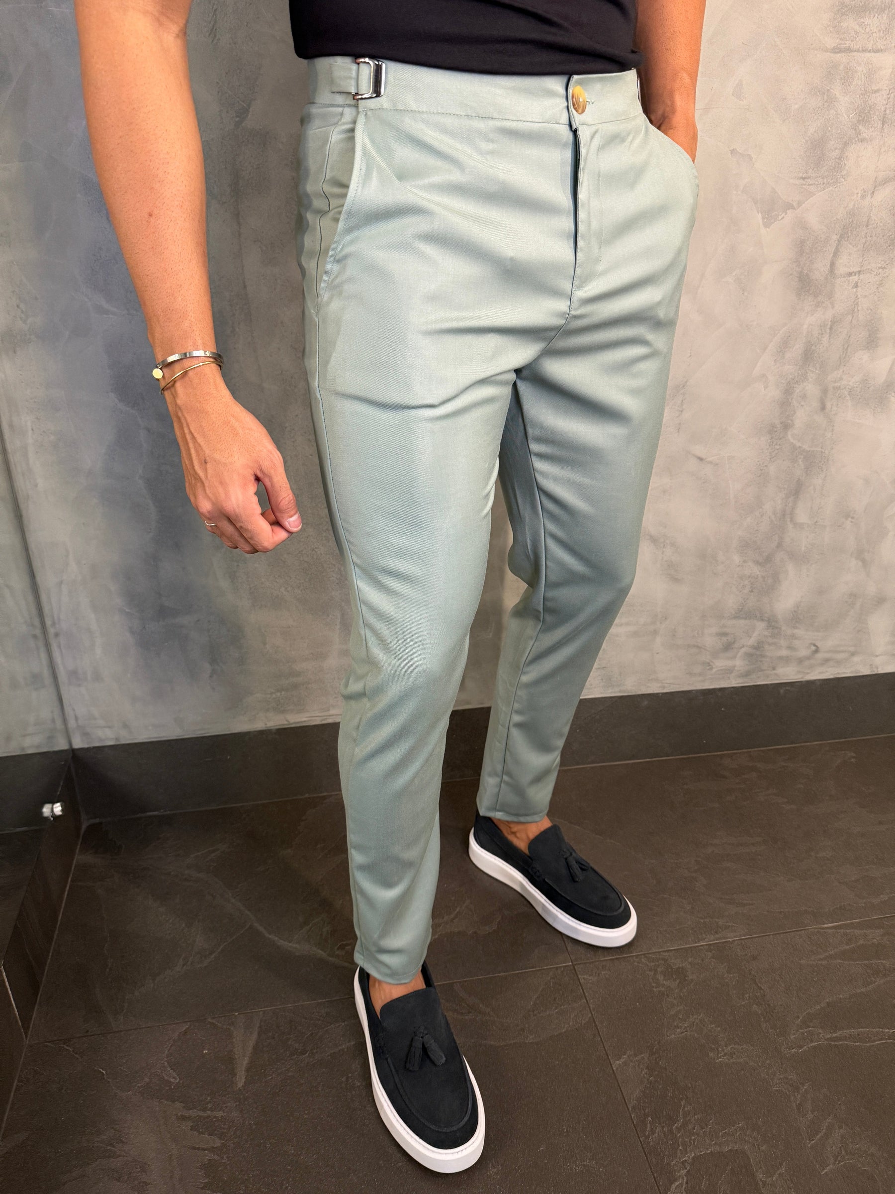 CALÇA ALF. FIRENZE PONTO H VERDE MENTA