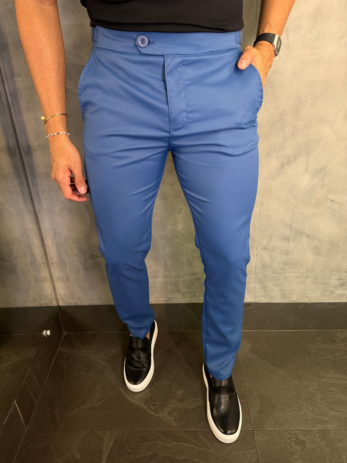 CALÇA ALF. REGULAGEM BUZIOS PONTO H AZUL ROYAL