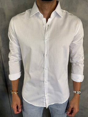 CAMISA M/L JUSTIÇA PONTO H BRANCO