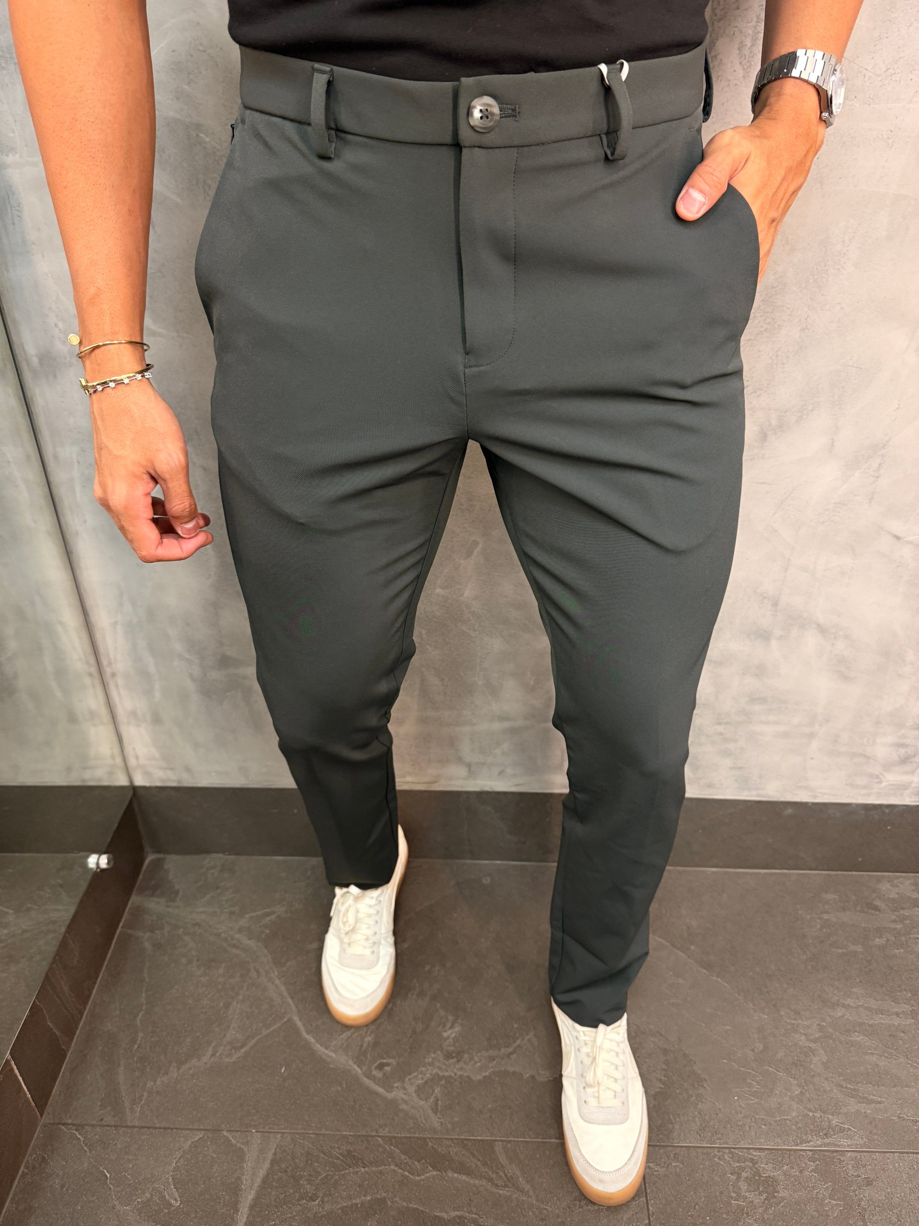 CALÇA ALF. TECH PONTO H CHUMBO