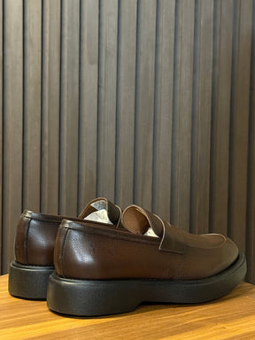 LOAFER TORINO COURO LISO PONTO H PINHÃO