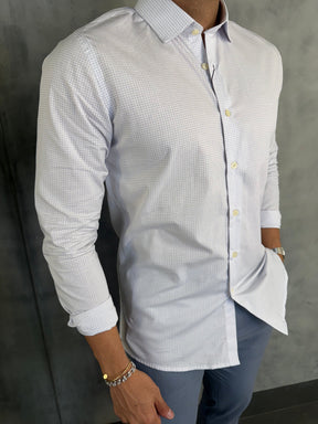 CAMISA M/L XADREZ GOLA ALTA INDICCATTO BRANCO