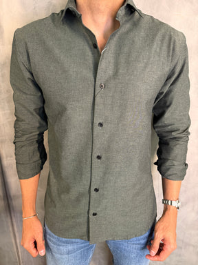 CAMISA M/L SLIM MAQUINETADA PONTO H