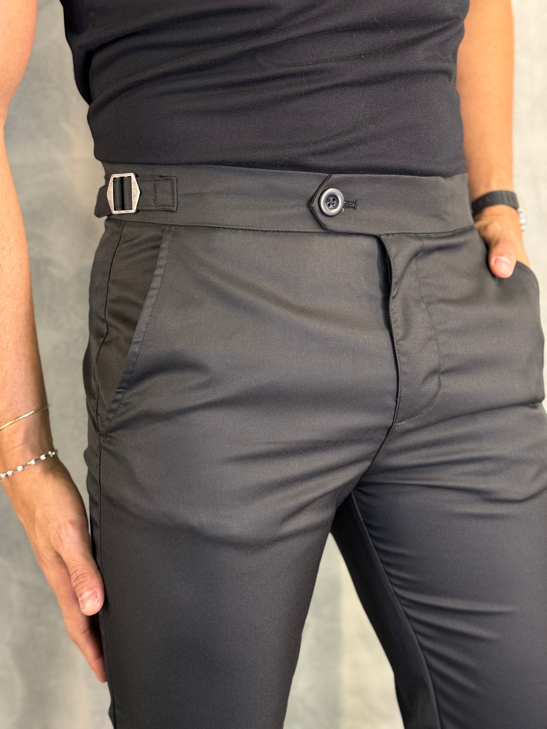 CALÇA ALF. REGULAGEM BUZIOS PONTO H PRETO