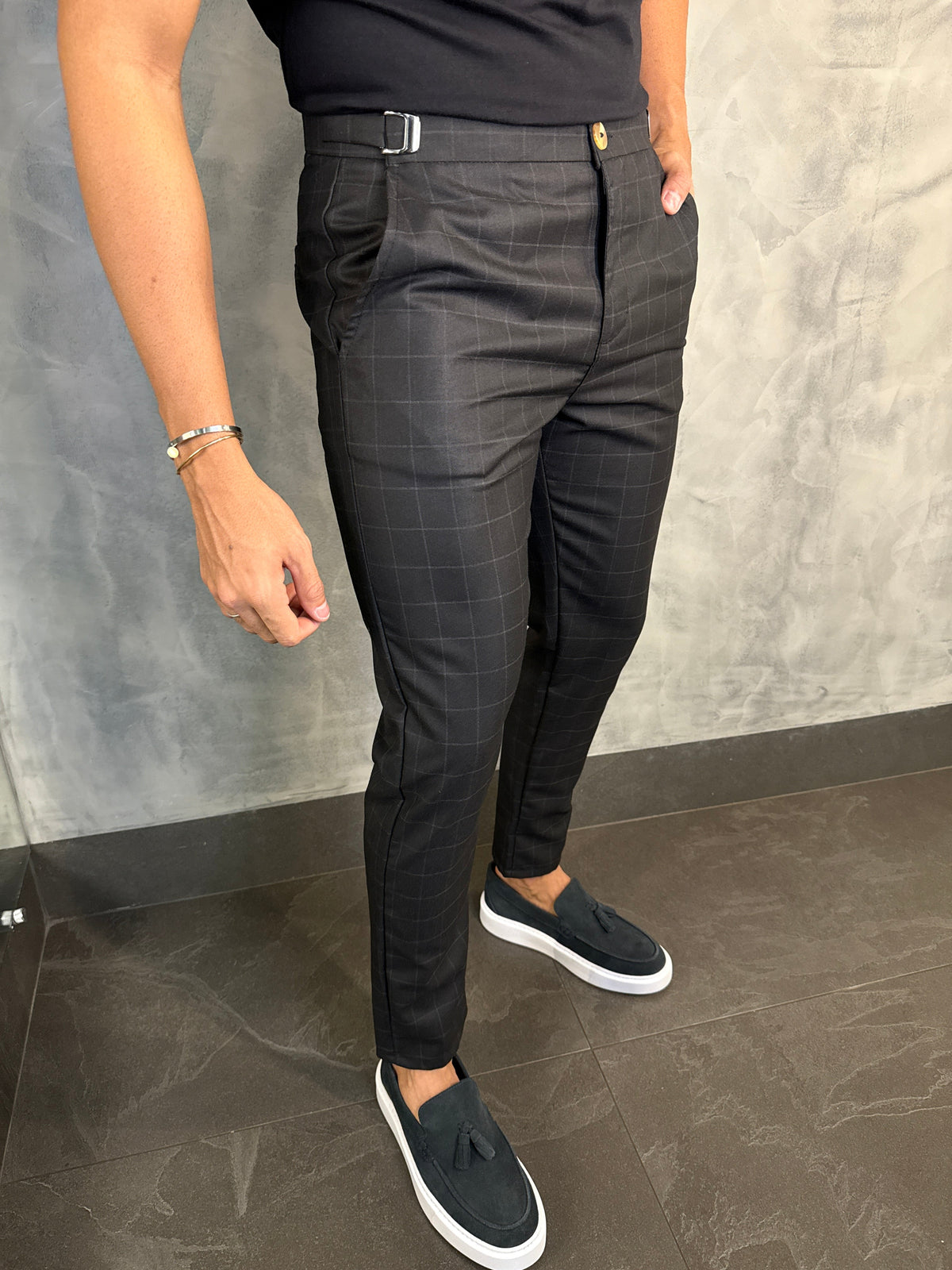 CALÇA ALF. FIRENZE PONTO H XADREZ