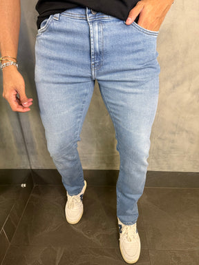 CALÇA JEANS SLIM SELECT DLZ AZUL CLARO