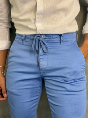 CALÇA ALF. SARJA MOLETOM SKINNY C/ CADARÇO BAREZY