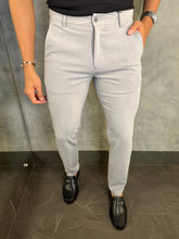 CALÇA ALF. SLIM STRETCH C/ AJUSTE BOTÃO PONTO H CINZA