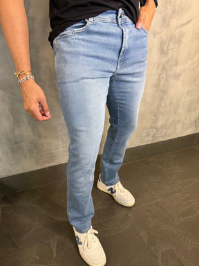 CALÇA JEANS SLIM SELECT DLZ AZUL CLARO
