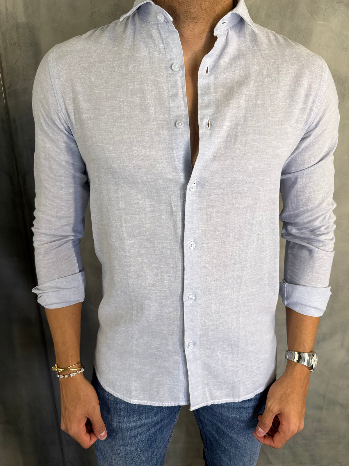 CAMISA LINHO M/L PONTO H