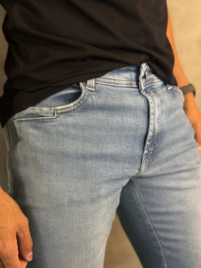 CALÇA JEANS SLIM SELECT DLZ AZUL CLARO