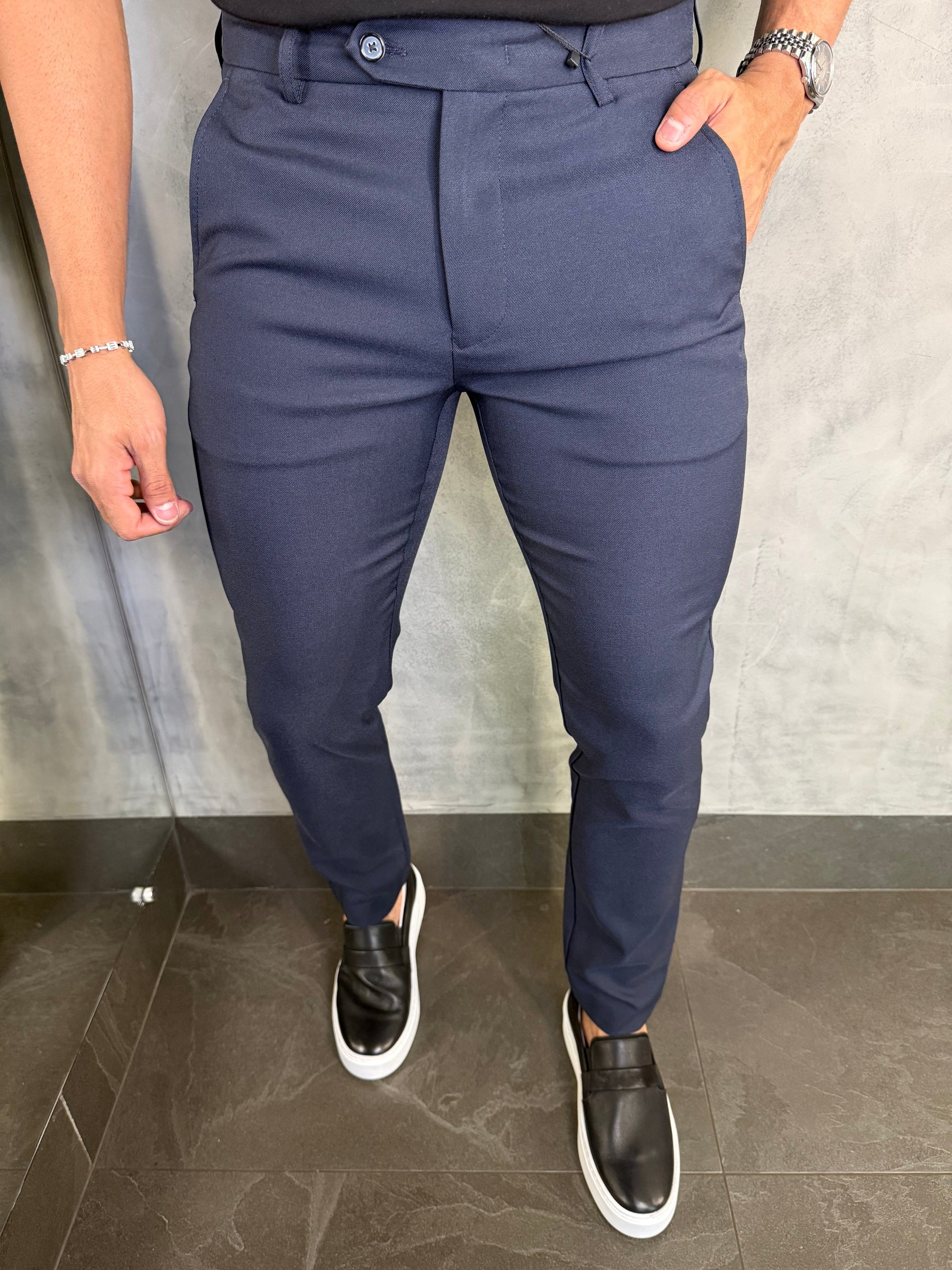 CALÇA ALF SLIM STRETCH PONTO H