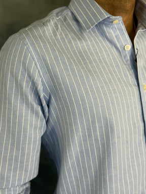 CAMISA M/L GADU LISTRAS PONTO H AZUL BB