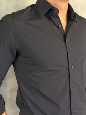 CAMISA M/L MALHA TECH KINGEJOE PRETO