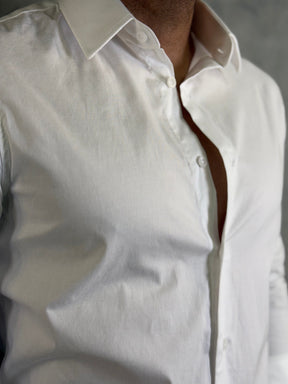 CAMISA SOCIAL M/L ELASTANO KINGEJOE BRANCO