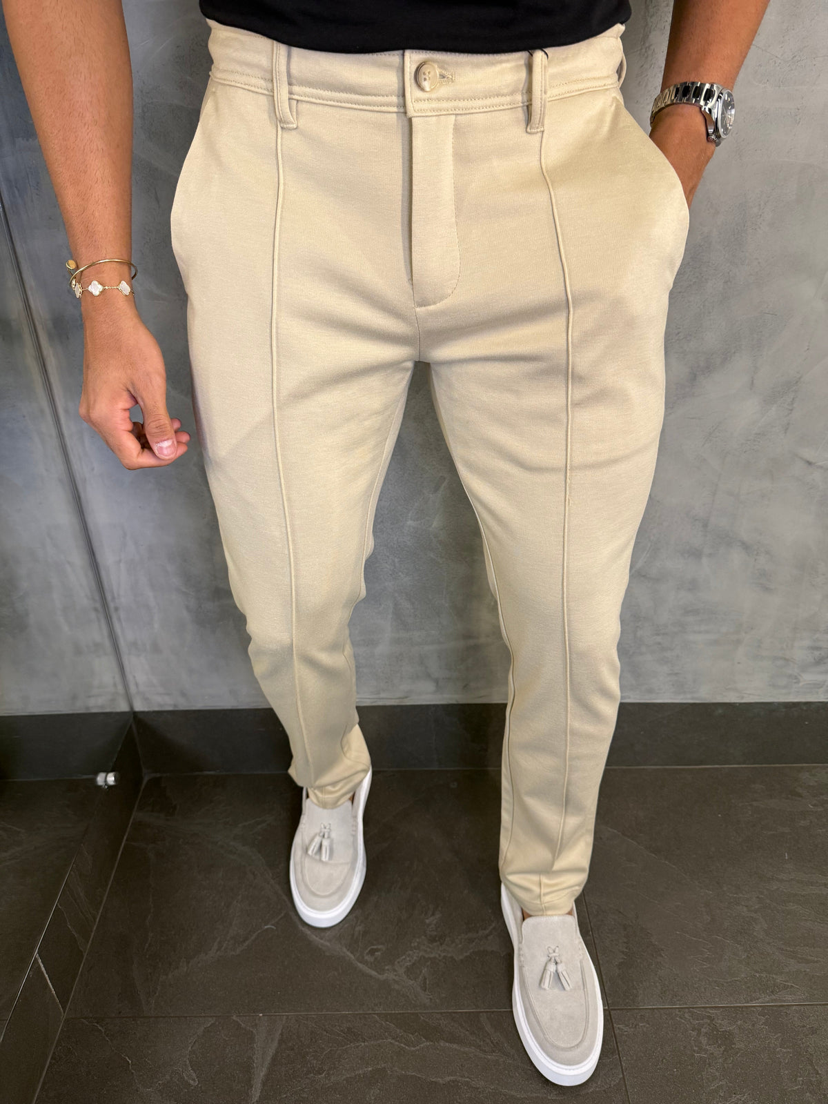 CALÇA ALF. POSITANO PONTO H KHAKI