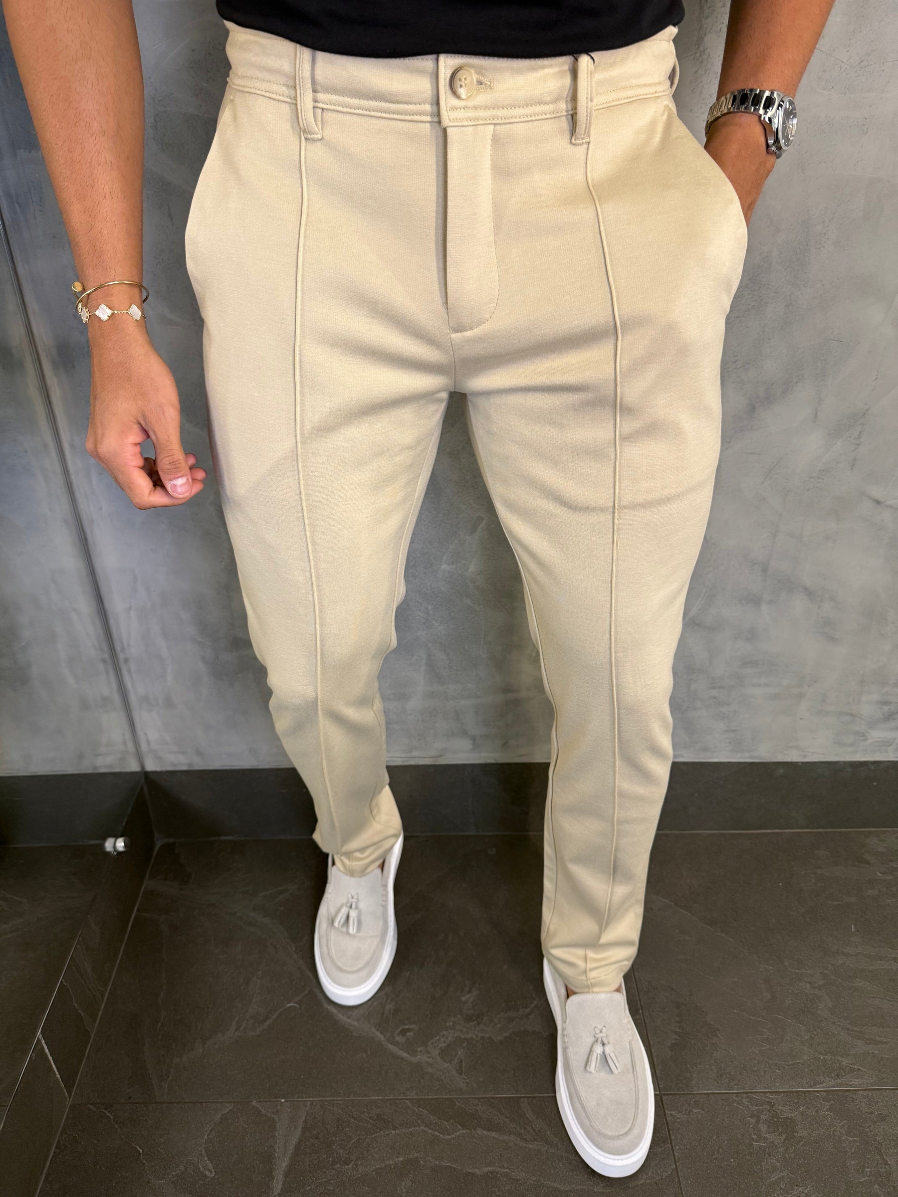 CALÇA ALF. POSITANO PONTO H KHAKI