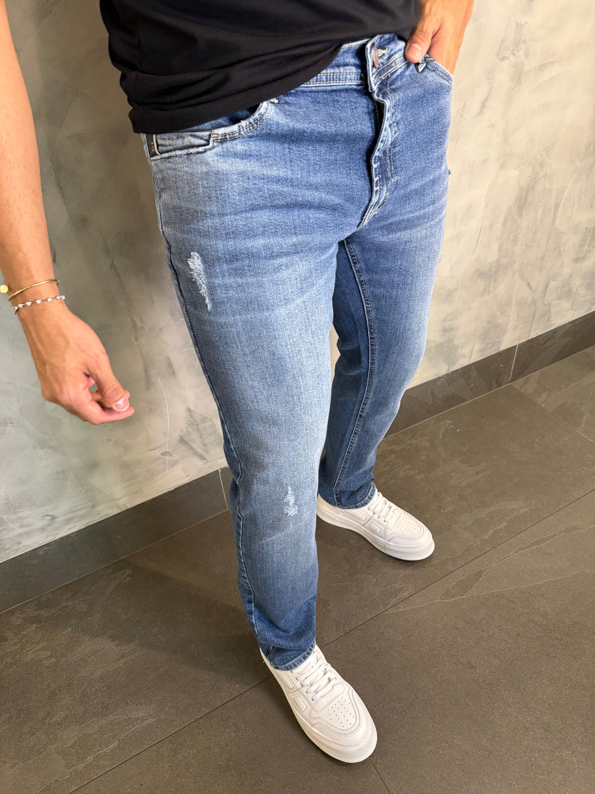 CALÇA SLIM SW DLZ AZUL MÉDIO