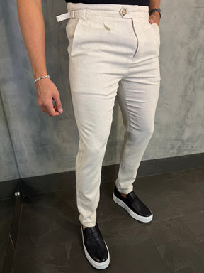 CALÇA ALF. VERONA LINHO PONTO H NATURAL