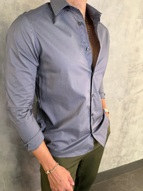 CAMISA M/L TRICOLINE NEO SIMPLES RESERVA TITÂNIO