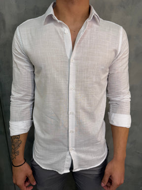 CAMISA M/L FLAME PONTO H BRANCO