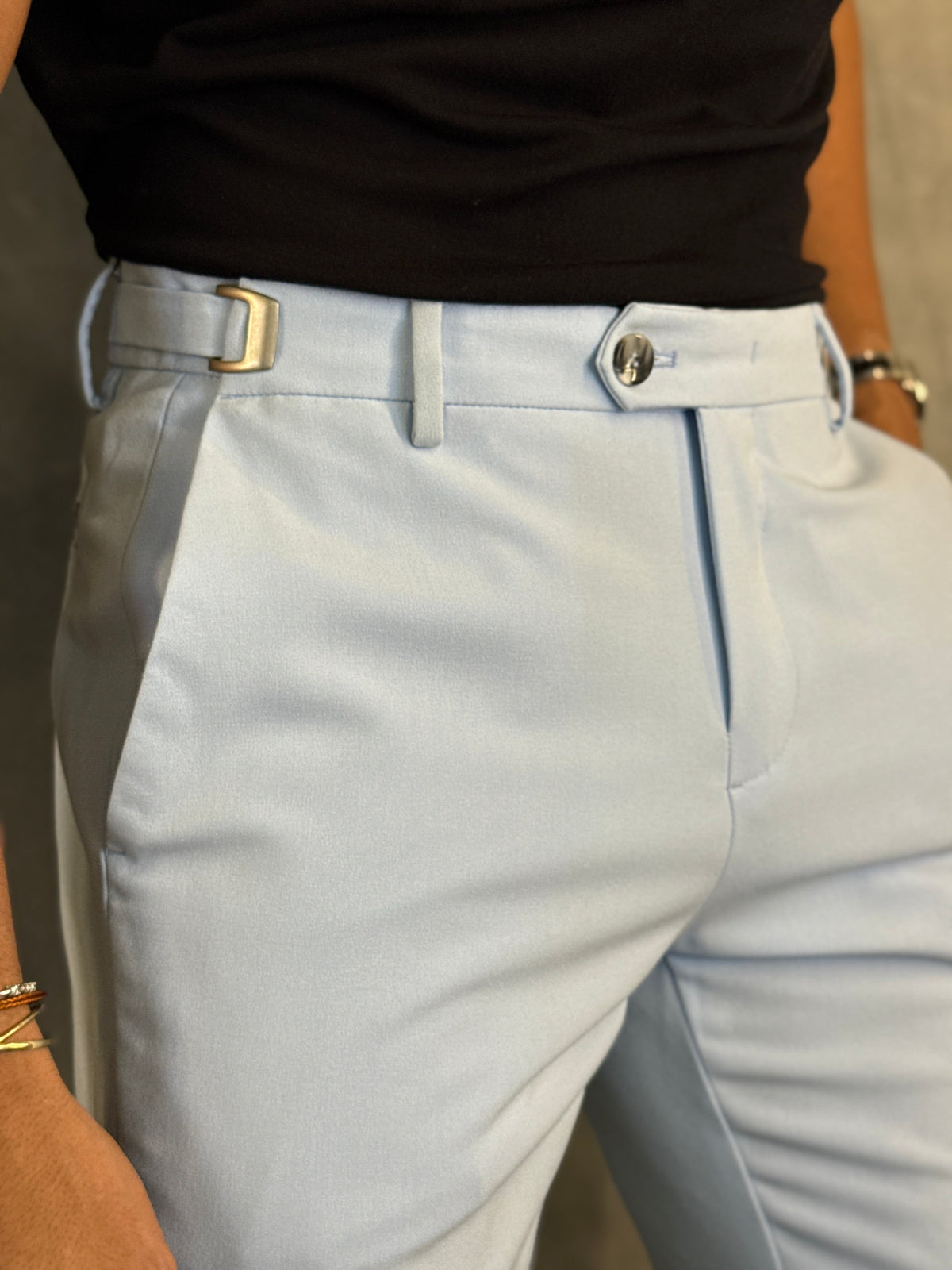 CALÇA ALF. ATENAS SLIM REGULÁVEL PONTO AZUL BB