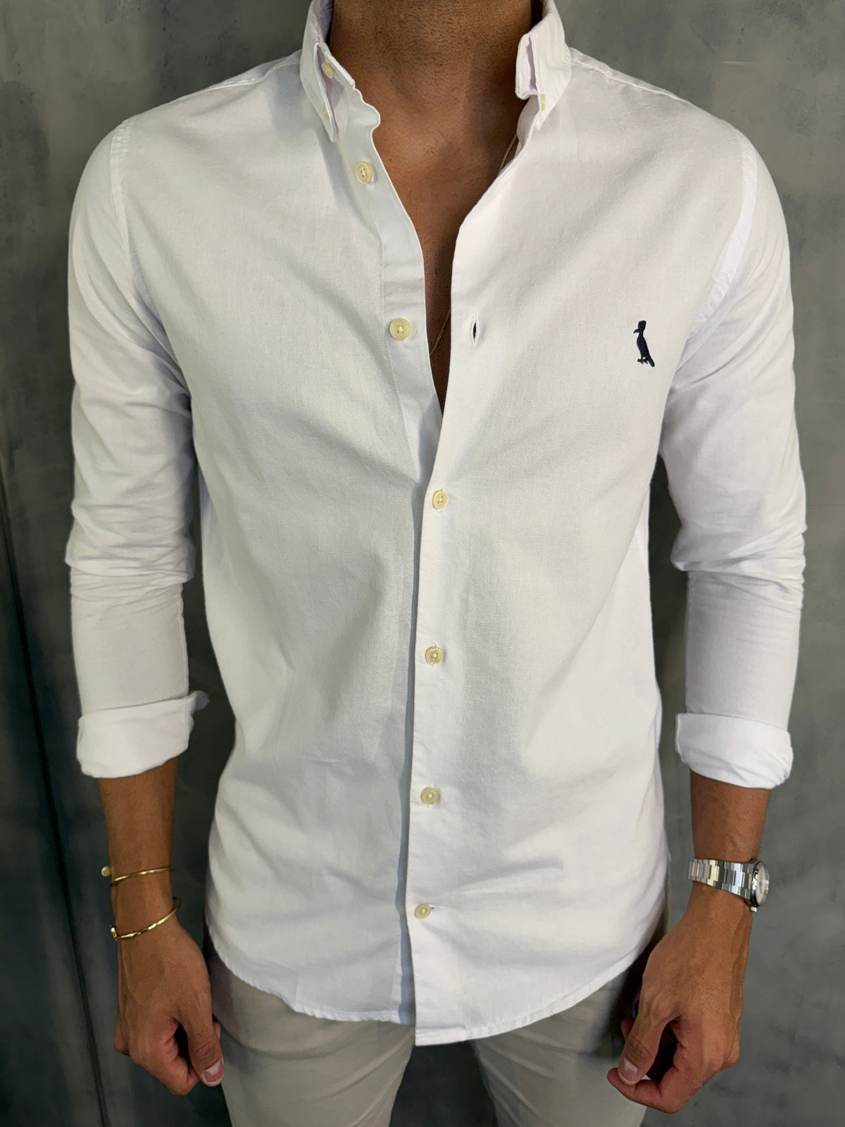 CAMISA M/L SPORT OXFORD RESERVA BRANCO