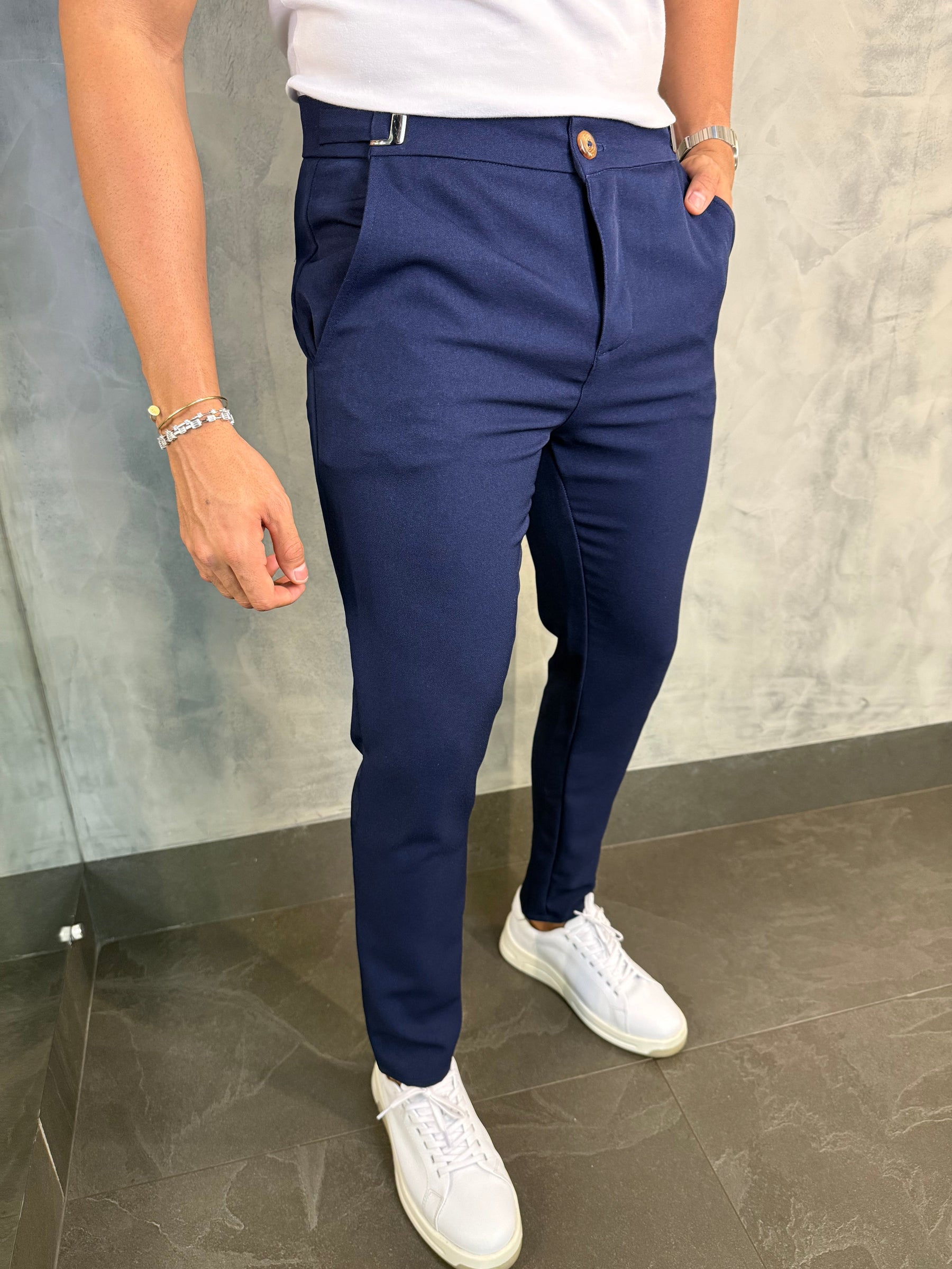 CALÇA ALF. BARILOCHE PONTO H MARINHO