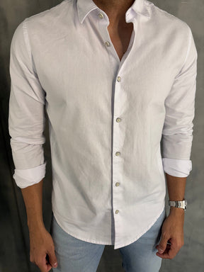 CAMISA M/L OXFORD SIMPLES RESERVA BRANCO