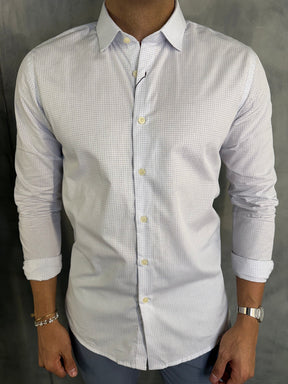 CAMISA M/L XADREZ GOLA ALTA INDICCATTO BRANCO